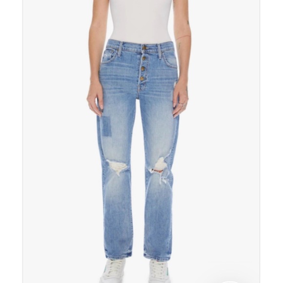 MOTHER SUPERIOR The Snapped Ditcher Flood Jeans in We Are Castaways |Size 34|NWT - Picture 14 of 16